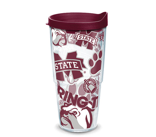 Mississippi State Bulldogs All Over Wrap With Travel Lid