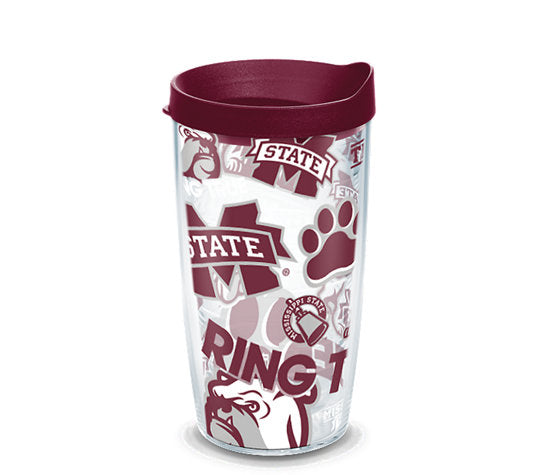 Mississippi State Bulldogs - All Over Wrap with Travel Lid