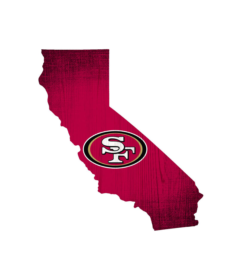 San Francisco 49ers - State Wood Sign