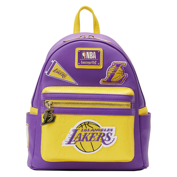 LOUNGEFLY NBA Los Angeles Lakers Patch Icons Mini Backpack Loungefly NBA Los Angeles Lakers 6 main image 4
