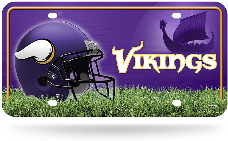 NFL  Minnesota Vikings Metal License Plate Tag 