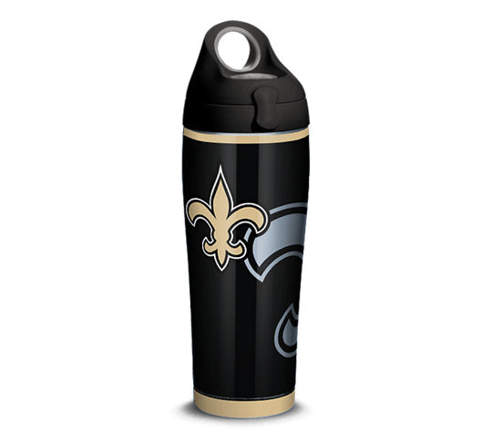 NFL® New Orleans Saints Rush Stainless Steel With Water Bottle Lid