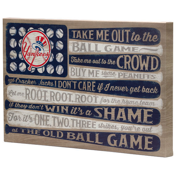 New York Yankees Canvas Flag Wall Art