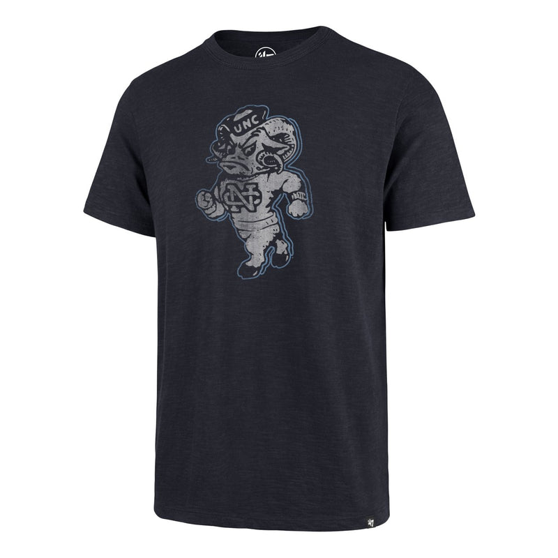 North Carolina Tar Heels - Adult Distressed Scrum Logo Navy T-Shirt