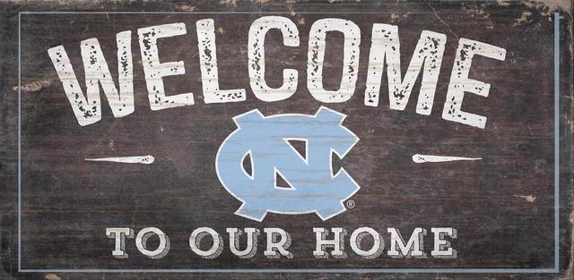 North Carolina Tar Heels - Welcome Distressed Sign