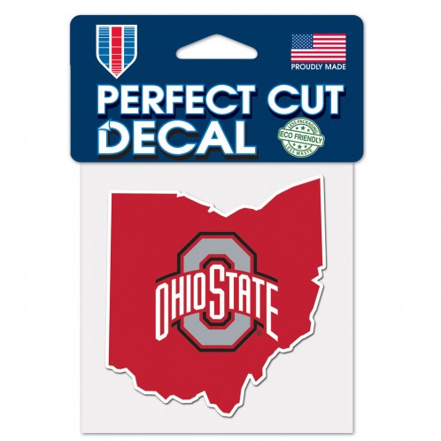 Ohio State Buckeyes Perfect Cut Color Decal 4'' x 4''