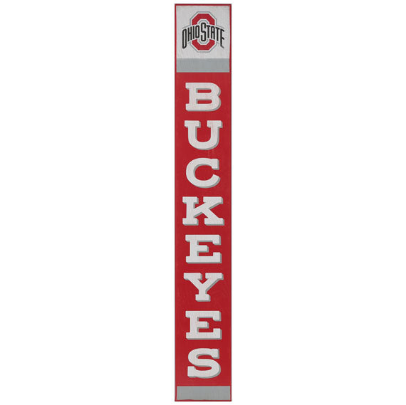 Ohio State University Buckeyes Vertical Wood Wall Décor