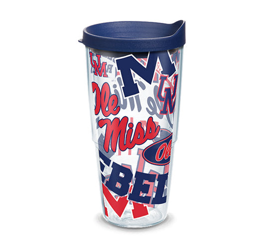 Ole Miss Rebels - All Over Wrap with Travel Lid