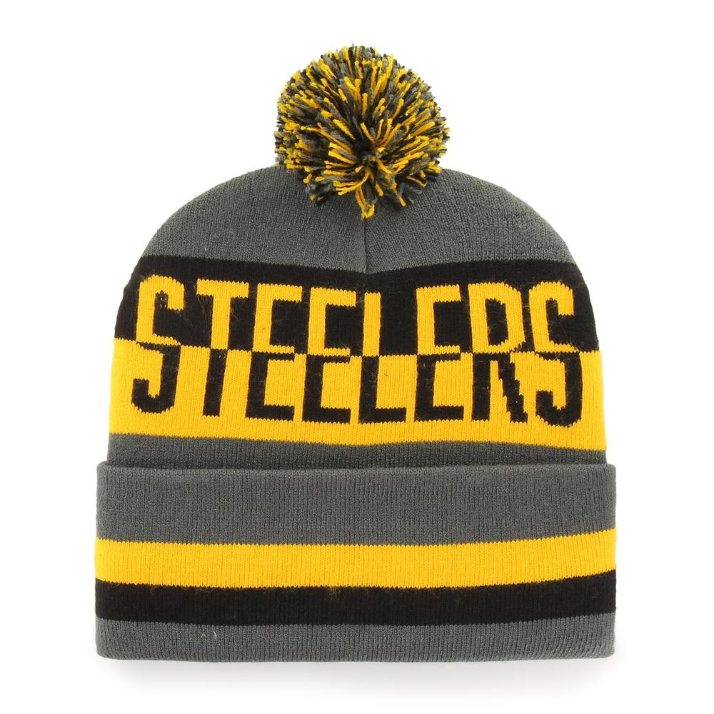 Pittsburgh Steelers Split Text '47 Cuff Knit Hat 