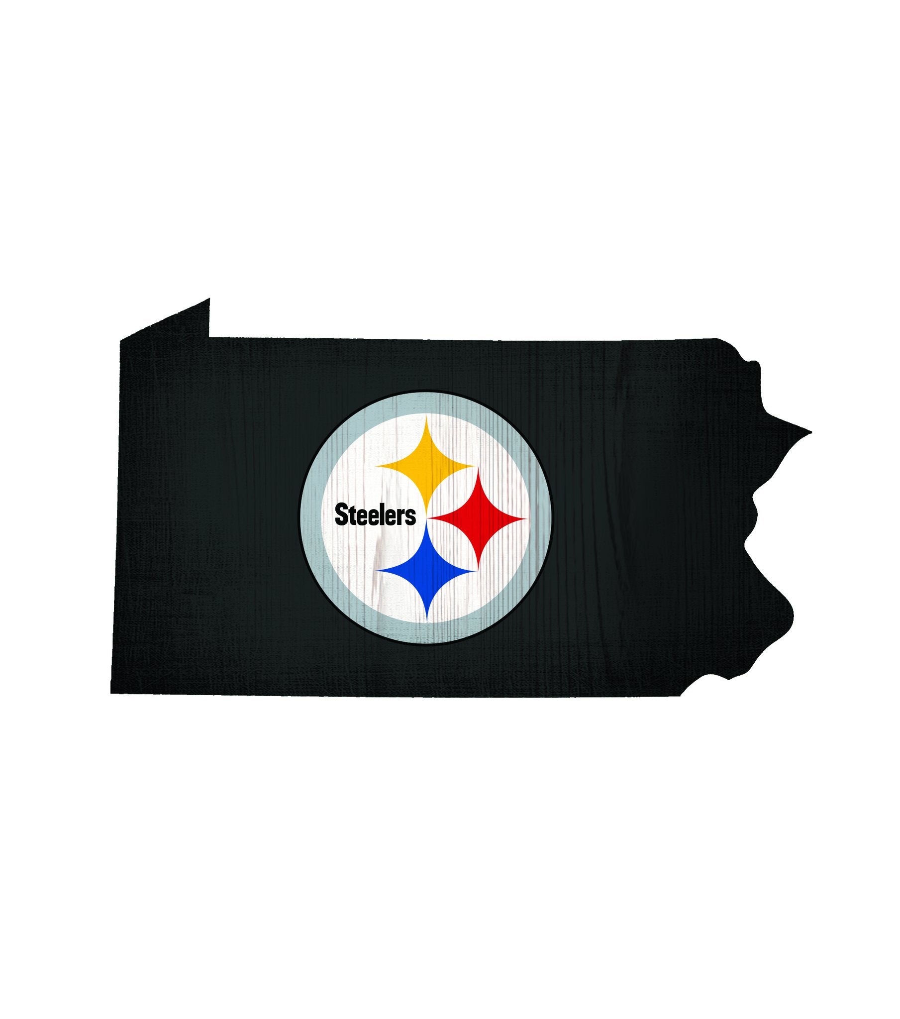 Pittsburgh Steelers State Wood Sign