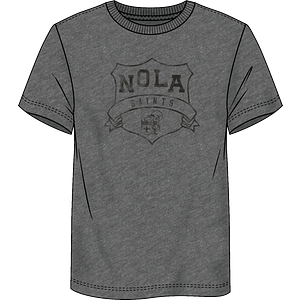 New Orleans Saints - True Classics Trebled Archival Crest T-Shirt