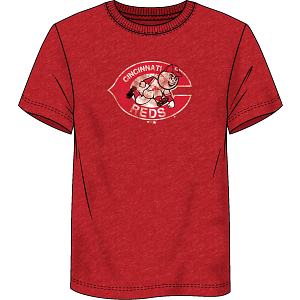 Cincinnati Reds - 1975 True Classics Triblend Throwback Logo T-Shirt