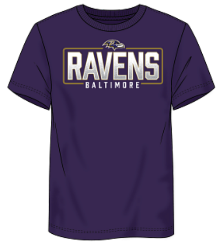 Baltimore Ravens - Men's Iconic Cotton Team Physicality T-Shirt