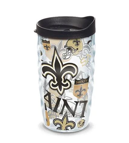 New Orleans Saints - All Over Wrap with Travel Lid