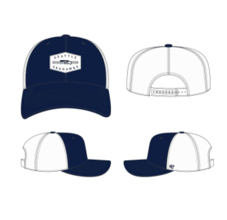 Seattle Seahawks - Navy Convoy Trucker Hat, 47 Brand