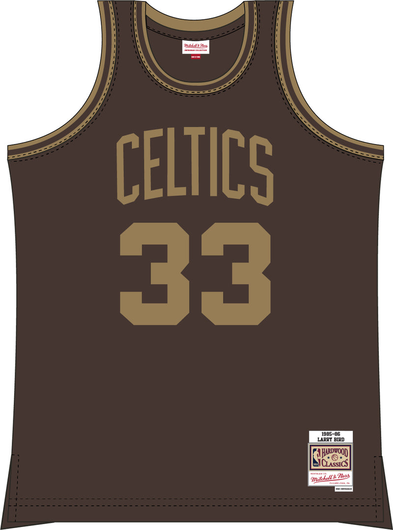 Boston Celtics - NBA Larry Bird 85' Jersey Brown