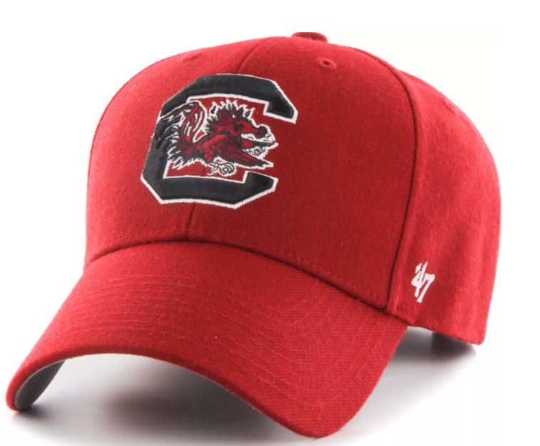 South Carolina Gamecocks - Garnet MVP Adjustable Hat, 47 Brand