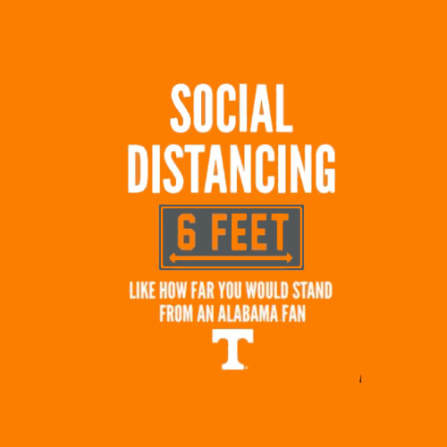 Tennessee Volunteers - Social Distancing Fan T-Shirt