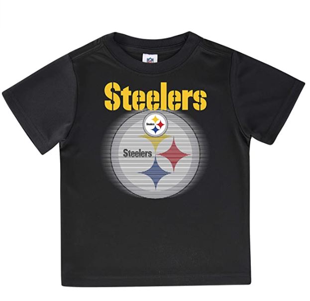 Pittsburgh Steelers - Short Sleeve Solid Logo Kids T-Shirt