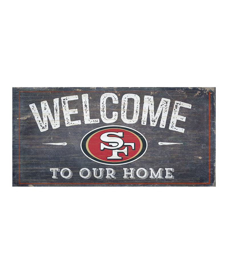 San Francisco 49ers - Welcome Distressed Sign
