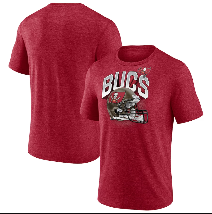 Tampa Bay Buccaneers - Men's Iconic Tri-Blend End Around T-Shirt