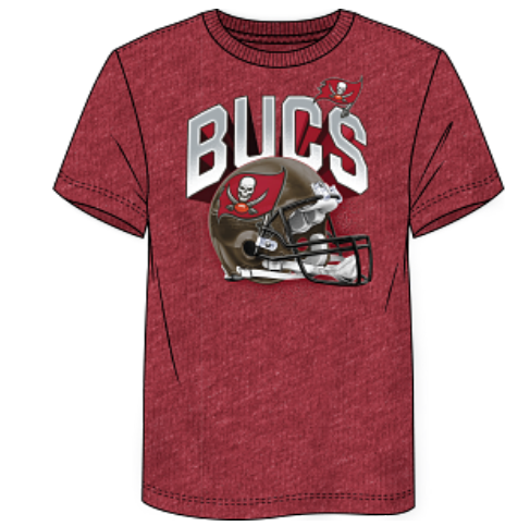 Tampa Bay Buccaneers - Men's Iconic Tri-Blend End Around T-Shirt