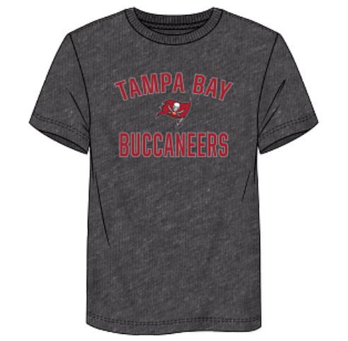 Tampa Bay Buccaneers - Men's Cotton Victory Arch Dark Gray T-Shirt
