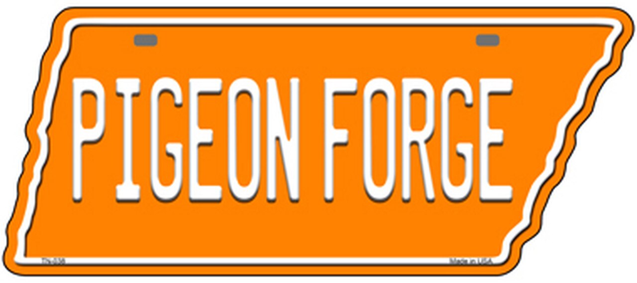 Tennessee Volunteers - Pigeon Forge Novelty Metal License Plate Tag