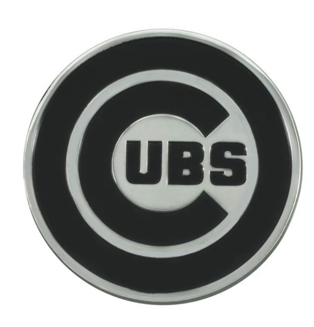 Chicago Cubs - Logo 3" x 3.2" Metal Auto Emblem