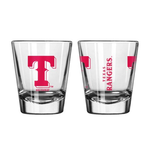 Texas Rangers Clear  Shot Glass