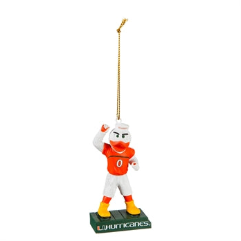 University of Miami Mascot Statue Ornament 