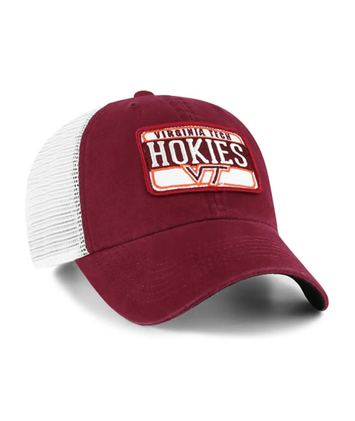 Virginia Tech Hokies - Dark Maroon Fluid Two-Tone Clean Up Cap, 47 Brand