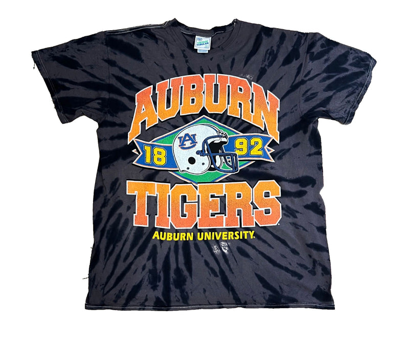 Auburn Tigers - Navy Twister Tie Dye T-Shirt