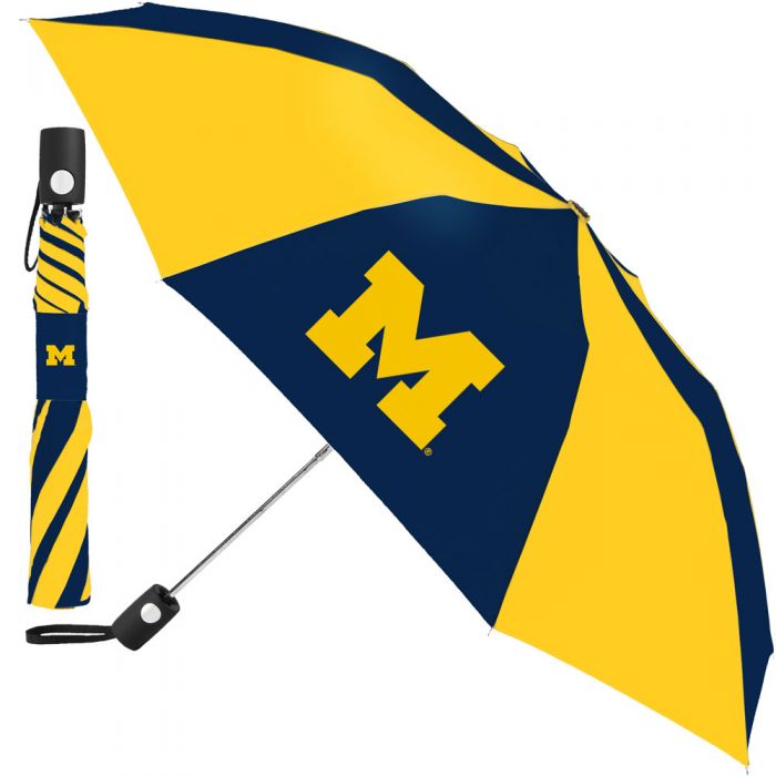 Michigan Wolverines - Auto Folding Umbrella