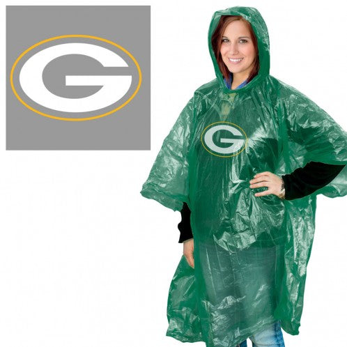 Green Bay Packers Rain Poncho