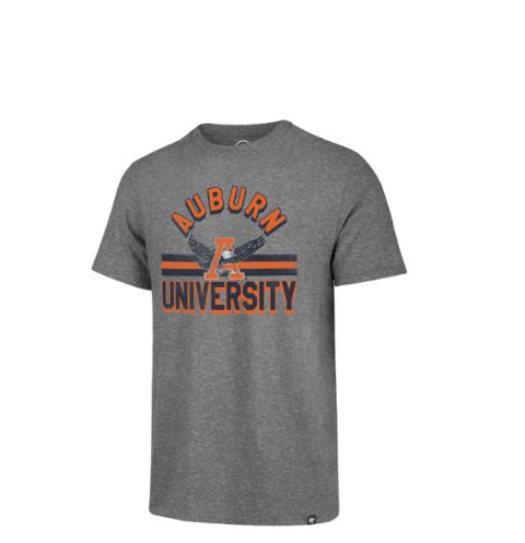 Auburn Tigers Cvin Vintage Grey Team Stripe Mat T-Shirt