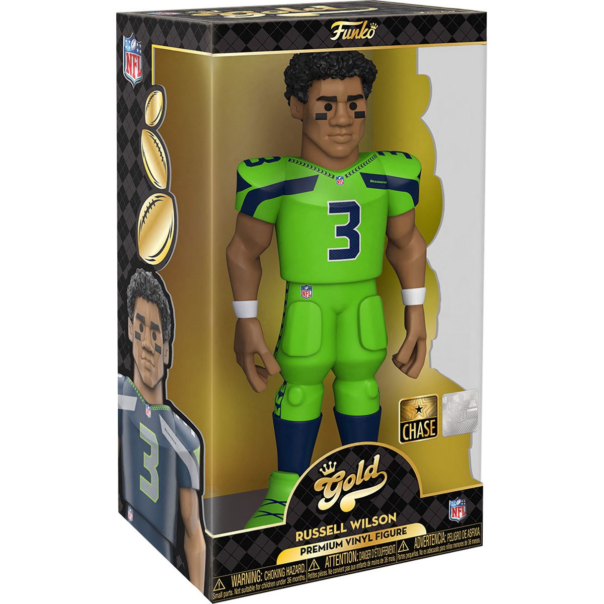 Funko NFL: Seattle Seahawks - Russell Wilson 12" Vinyl Gold Figure (with Chase)