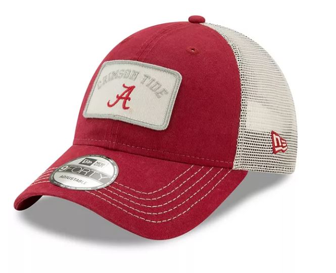 Alabama Crimson Tide - Patch Trucker 9Forty Adjustable Snapback Hat, 47 Brand