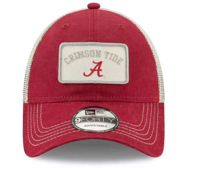 Alabama Crimson Tide - Patch Trucker 9Forty Adjustable Snapback Hat, 47 Brand