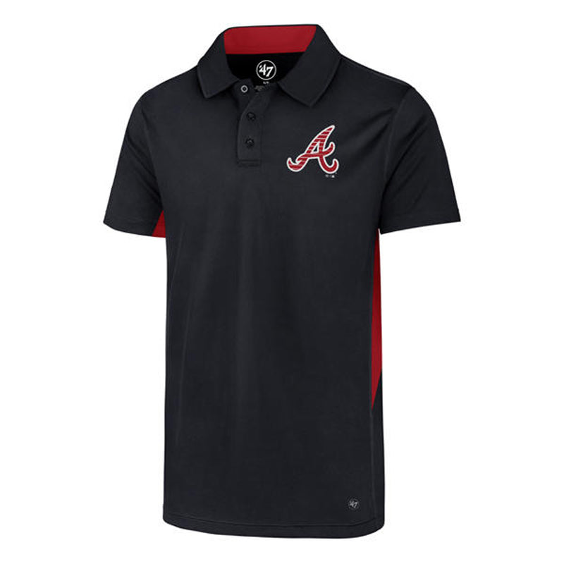 Atlanta Braves Microlite Polo (Navy) Shirt