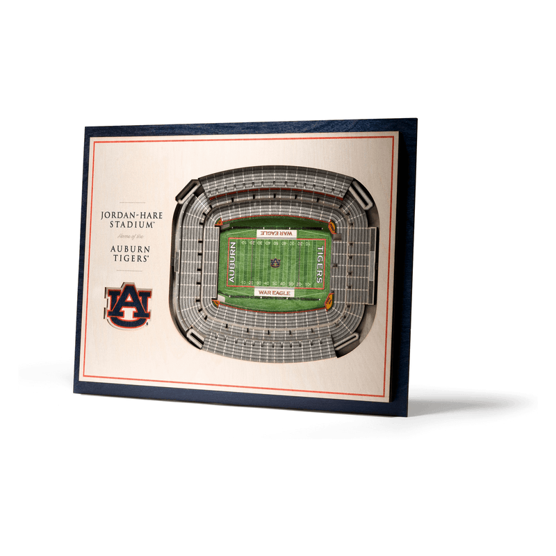 Auburn Tigers 5 Layer Stadiumviews 3D Wall Art