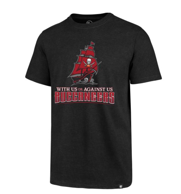 Tampa Bay Buccaneers - With Us or Against Us Black Men's T-Shirt