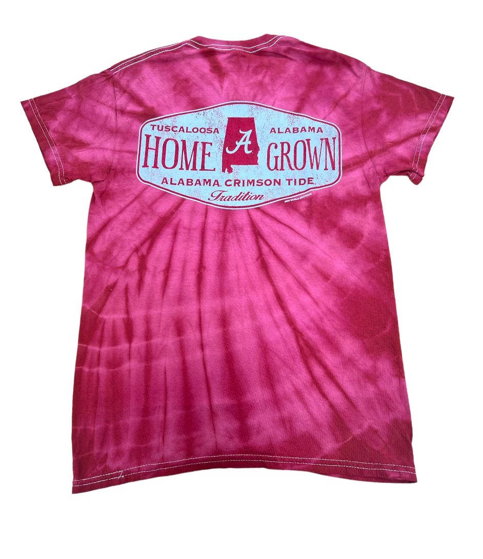 Alabama Crimson Tide - Spider Crimson Tie Dye T-Shirt