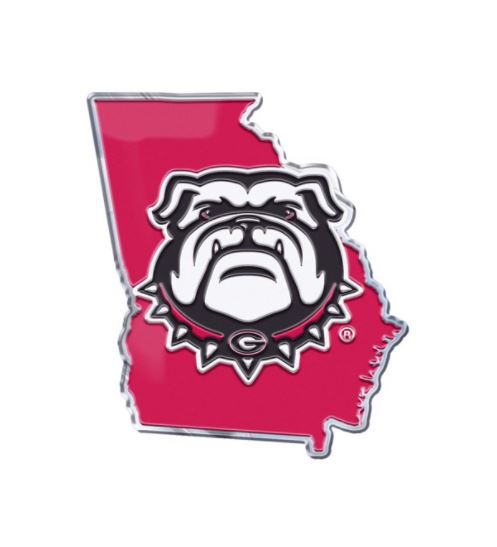 Georgia Bulldogs - Embossed State Emblem