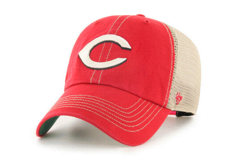 Cincinnati Reds Red - Trawler Clean Up Hat, 47 Brand