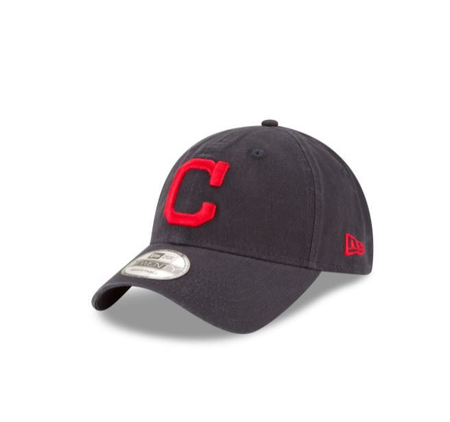 Cleveland Indians - 9Twenty Core Classic Black Adjustable Hat, New Era