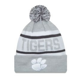 Clemson Tigers - Biggest Fan Gray Beanie, New Era