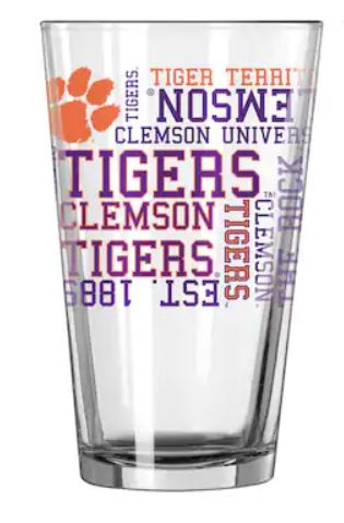 Clemson Tigers Pint Glass