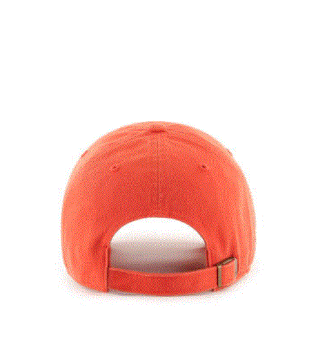 Clemson Tigers - Vin Orange Clean Up with No Loop Label Hat, 47 Brand