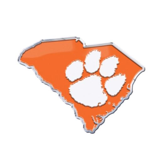 Clemson Tigers - Embossed State Emblem